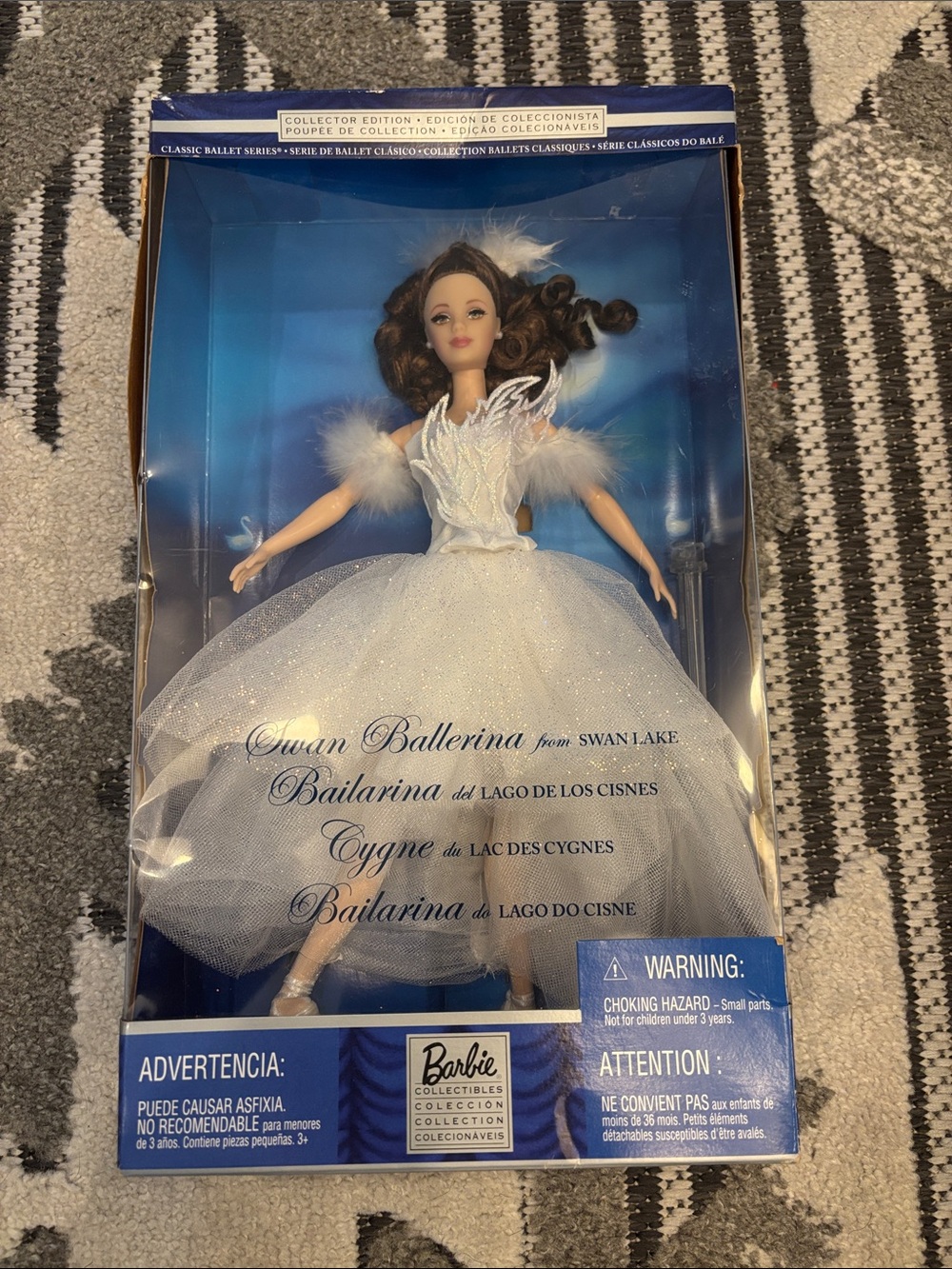 Barbie Swan Ballerina Doll in White and Gold Accents